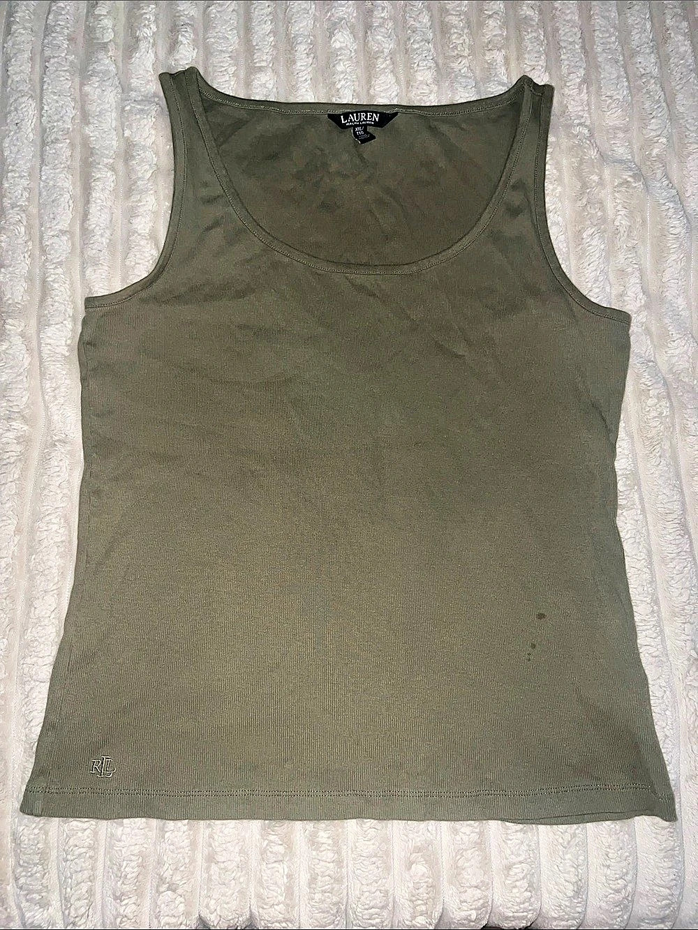 Lauren Ralph Lauren Olive Tank Top Size XXL